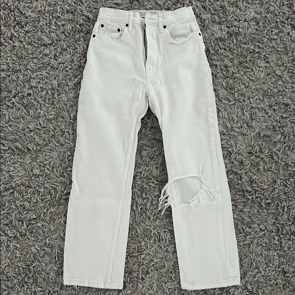 Abercrombie & Fitch Denim - Abercrombie Ankle Straight Ultra High Rise Jeans